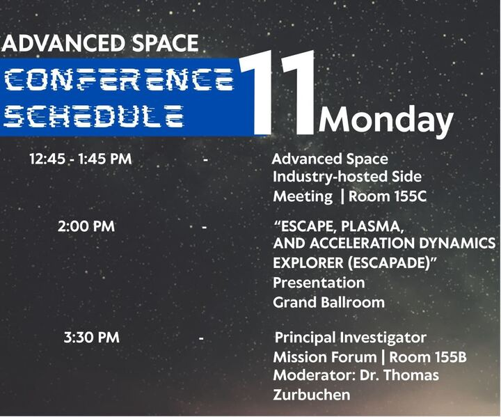 AdvancedSpace's tweet image. First day at SmallSat! 🛰️ Come and see our presentations!

#AdvancedSpace #Innovation2Orbit #SmallSat