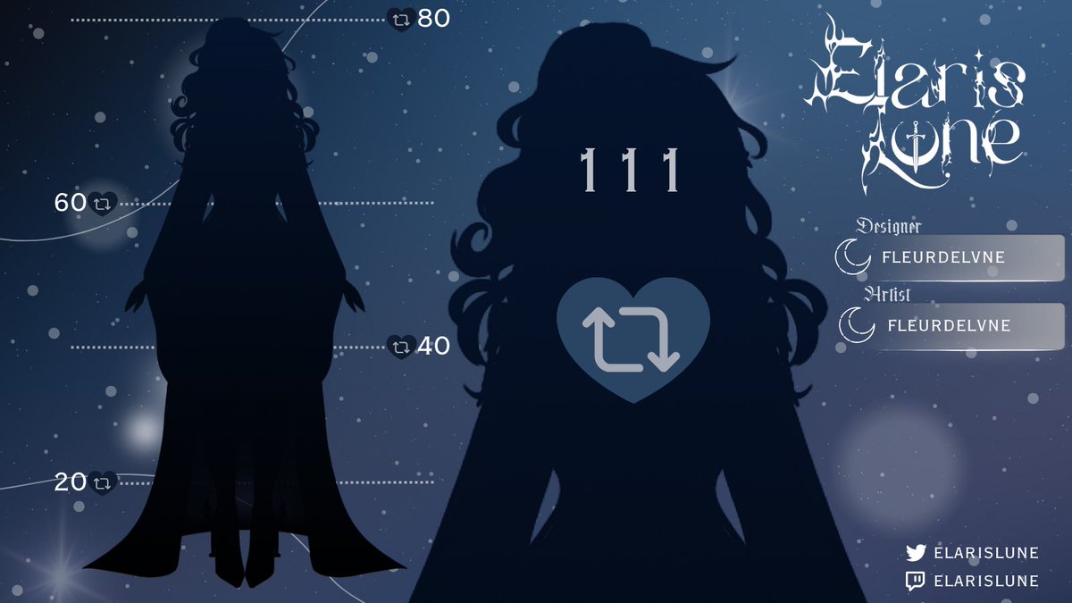 🌙 Design reveal  🌙

It’s finally here time to reveal the goddess who’s been hiding deep in the moonlit forest~ 

♡+↻ to unlock 🗡️
#Vtuber