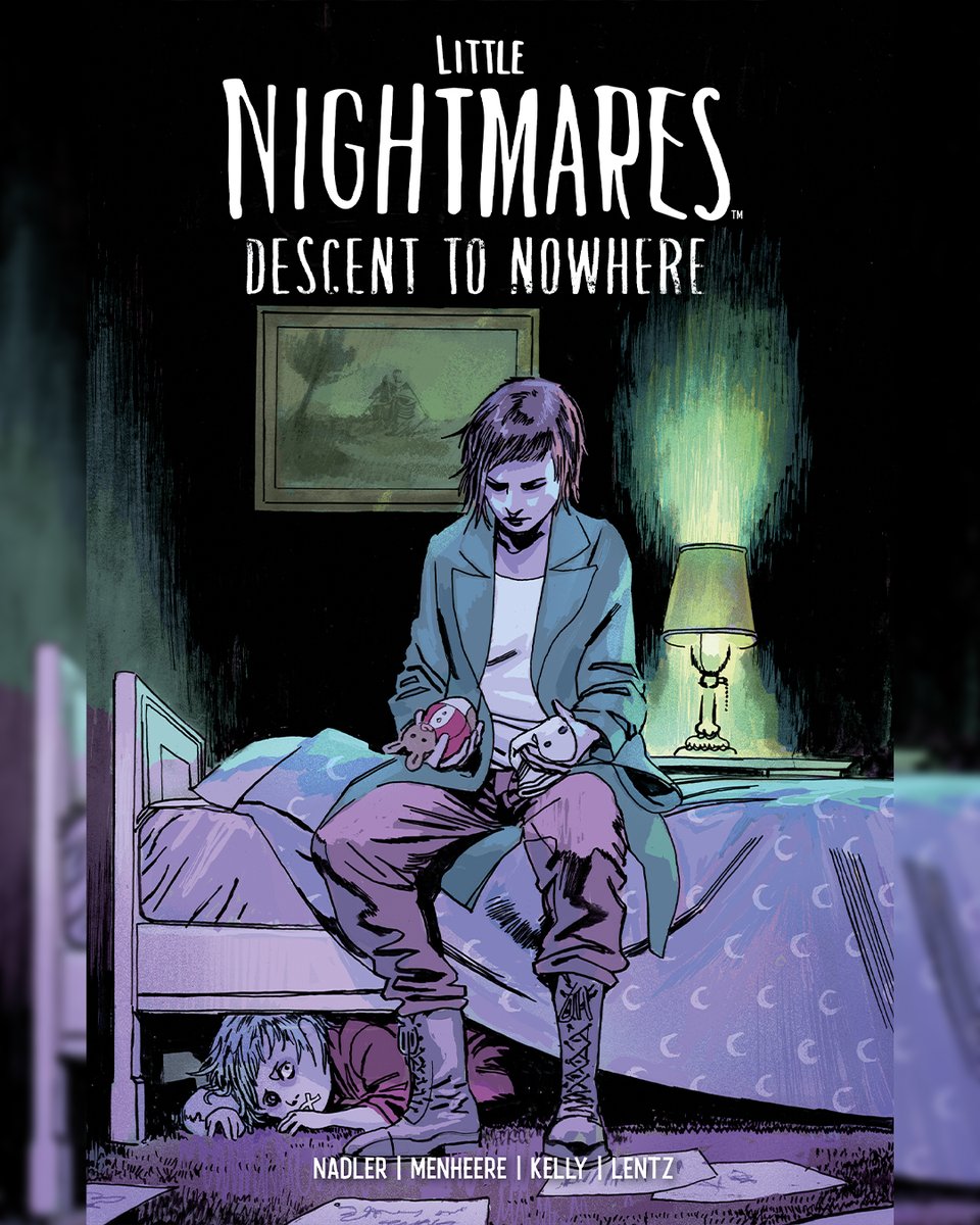 LittleNights's tweet photo. Some clues hide in silence. Others wait to be found.

The second issue of #LittleNightmares Descent to Nowhere comes November 5. Preorders open August 15. 

Appreciation goes to @joshixson for this cover. https://t.co/l6tpJ80CnF