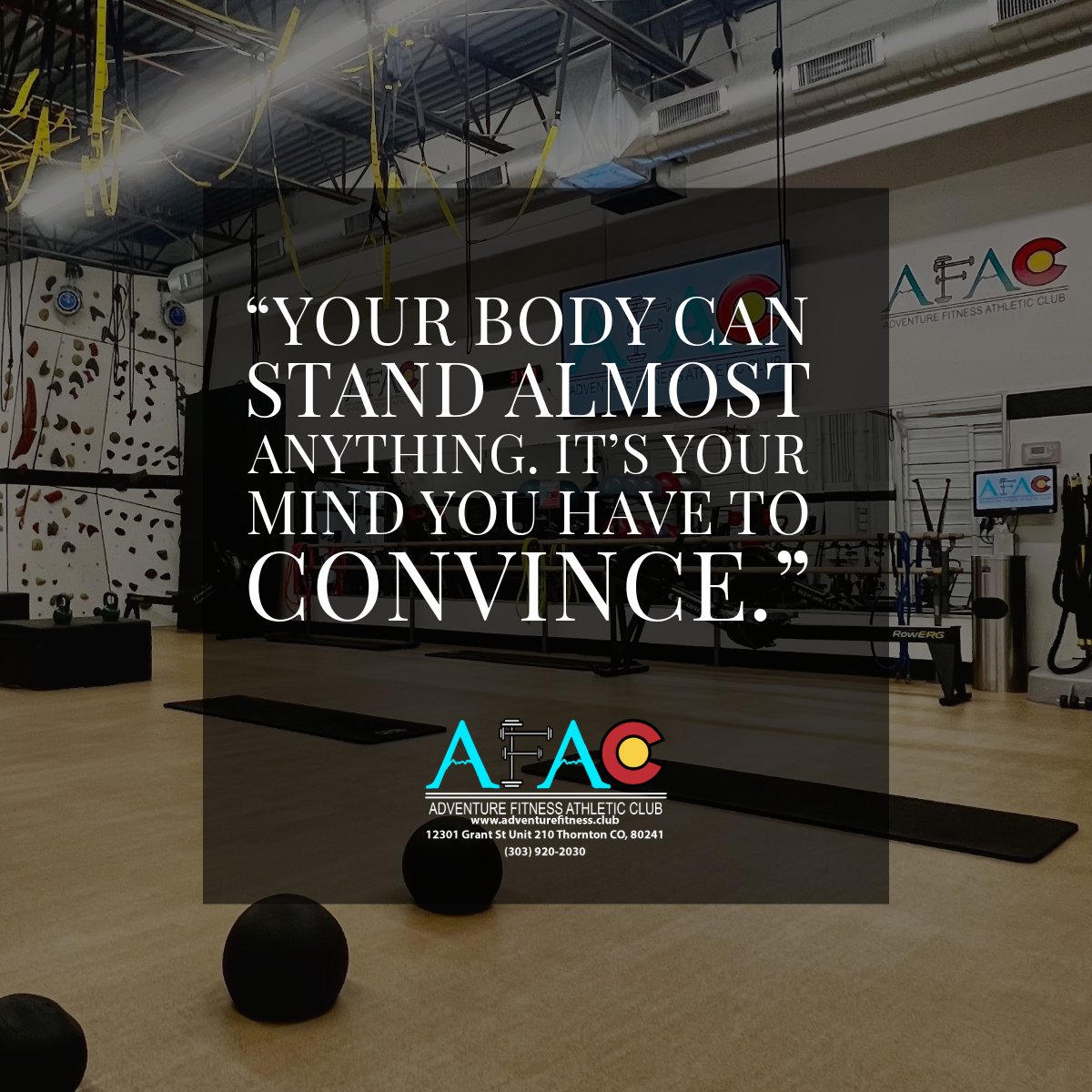 AdventureFT's tweet photo. ๐ Happy Motivational Monday! ๐ช Start your week strong, stay focused, and crush your goalsโone rep, one step, one choice at a time. Youโve got this! ๐ #MotivationalMonday #AFACStrong #ThorntonFitness #personaltraininginthornton #gymsinthorntonco https://t.co/zwe5utTDYh