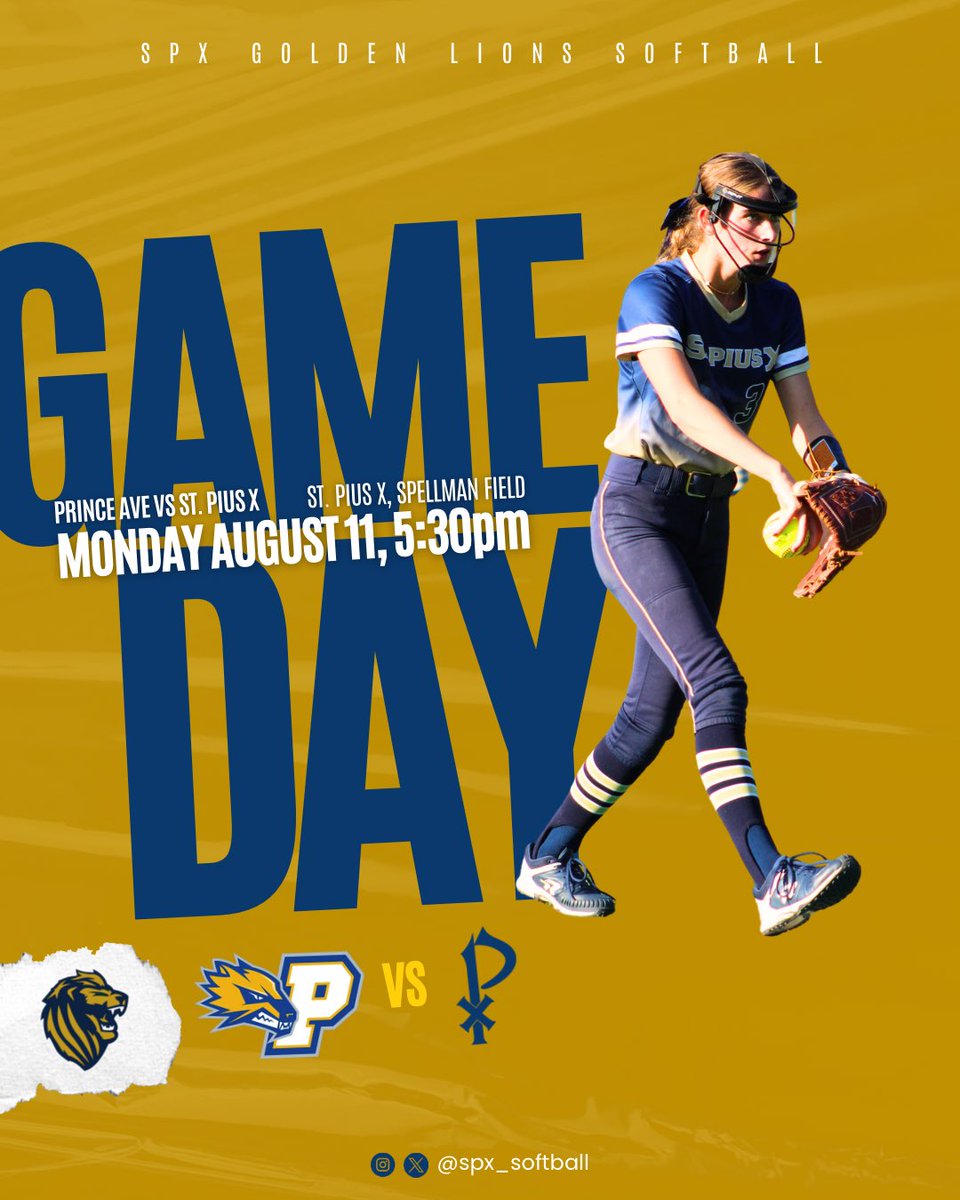 It’s gameday today. Come cheer on the Golden Lions as we face Prince Ave Christian at 5:30pm at Spellman Field at SPX.
#BeTheReasonSPX
