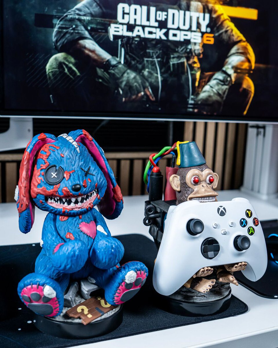 exgpro's tweet photo. Both iconic. Both deadly. 🐰💣 Mister Peeks & the Monkey Bomb, undead icons turned real-world relics. Zombies fans, this one’s for you. 💀🎮 #CallofDuty #monkeybomb #misterpeeks #ExgPro https://t.co/ndybn70JAs