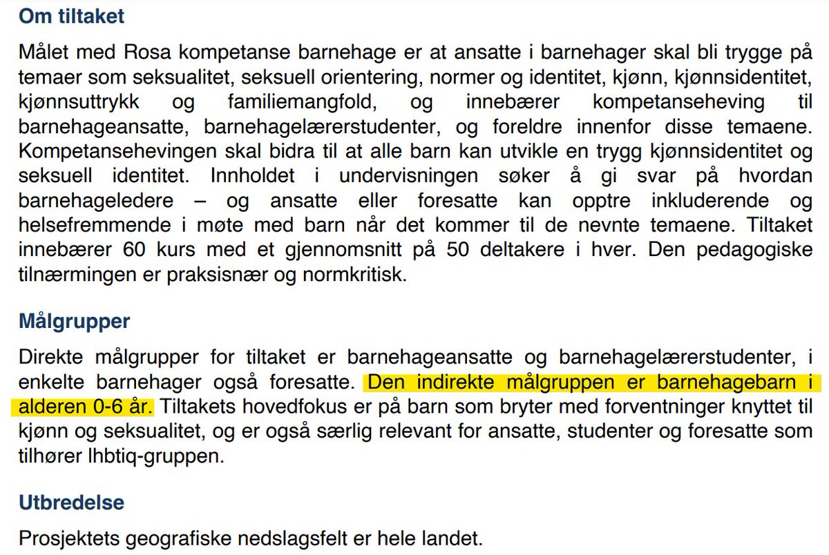 <a href="/JarlWaage/">Jarl Wåge</a> Det innbefatter også kjønnsnøytralitet. Les deg litt opp før du kjefter på folk som har gjort det. Bare et tips. Det er ikke deg det handler om, det er barn. Ikke vær ett selv. Blokkering er også barnslig og det bekrefter bare den du blokkerer. Vær en mann og ta en diskusjon på