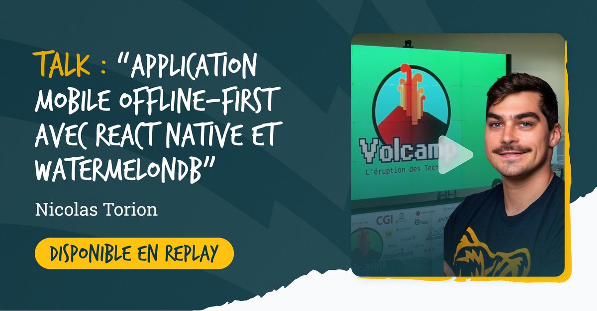 Le talk que <a href="/NicoTotor/">Nicolas Torion 🐻</a> a donné à <a href="/VolcampIO/">Volcamp</a> 2024 est dispo sur YouTube ! 🎥

Il y présente son retour d’expérience sur l’utilisation de la librairie #WatermelonDB dans un projet #ReactNative.

👉 Découvrez-le ici : youtube.com/watch?v=LTMUb1…

#TechTalk #OpenSource #DevExperience