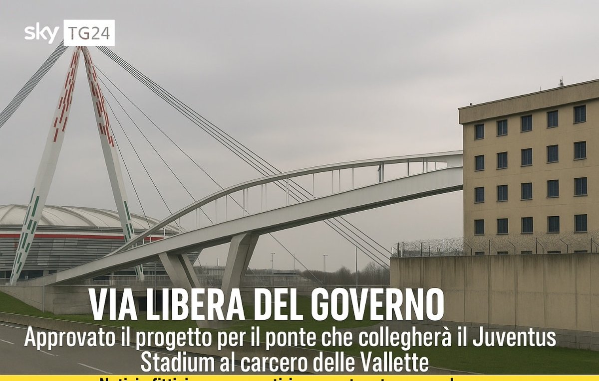 VIA LIBERA DEL GOVERNO — Approvato il progetto per il ponte che collegherà il Juventus Stadium al carcere delle Vallette