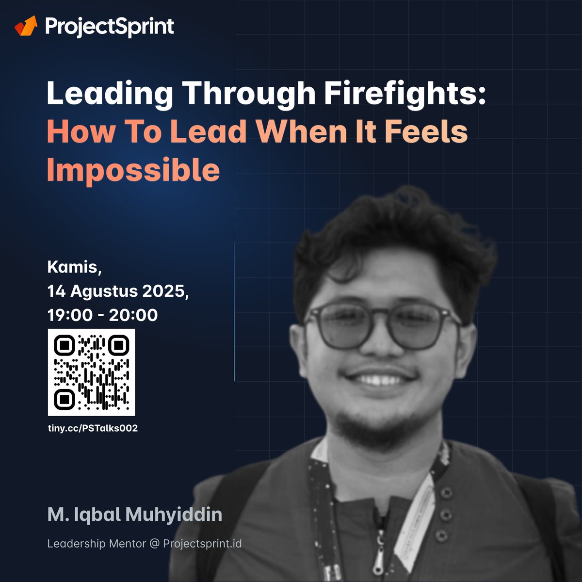 projectsprintID's tweet photo. Di ProjectSprint, ngga hanya kalian diberikan challenge, tapi juga guidance dari para professional, penasaran mereka kayak gimana? 

Yuk langsung aja ikut talks kita! https://t.co/t6H11UbEAo