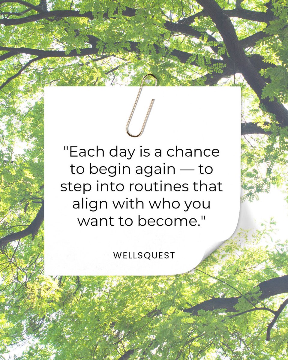 Every day offers a fresh start to choose differently, lead intentionally, and grow with purpose. #WellsQuest #NewDayNewYou #MindfulLeadership  #GrowthMindset