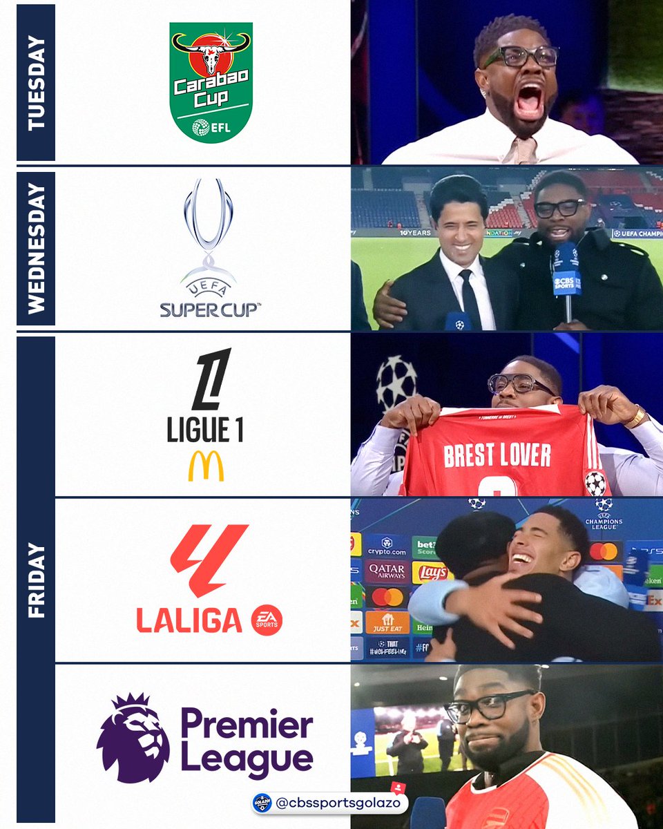 CBSSportsGolazo's tweet photo. WE'RE FEASTING THIS WEEK 😤 https://t.co/VFwRhMfceA