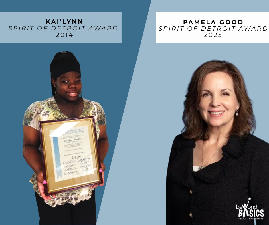 Congrats to Pamela Good, CEO of Beyond Basics, on receiving the Spirit of Detroit Award from the Detroit City Council! Over a decade ago, Beyond Basics student Kai’Lynn received the same honor. Their legacy continues to inspire!