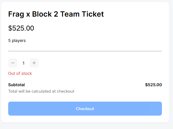 fragadelphia's tweet image. Frag Blocktoberfest has sold out in 3 minutes.

HOLY SHIT.