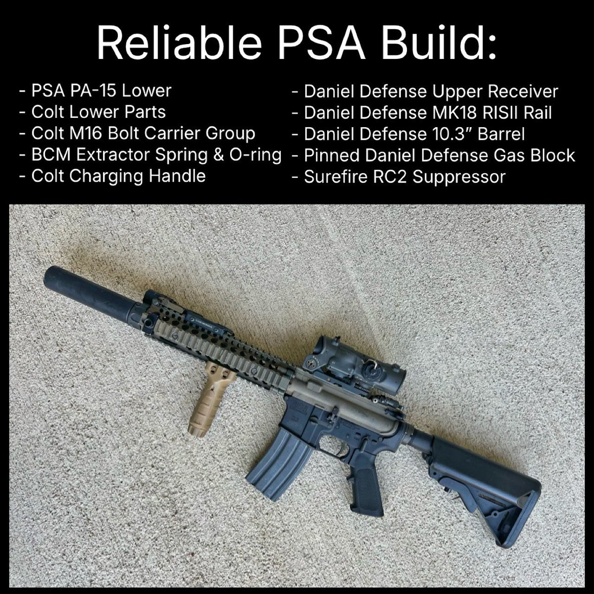 Idk why so many AR snobs think PSAs can’t be reliable. Mine has never missed a beat