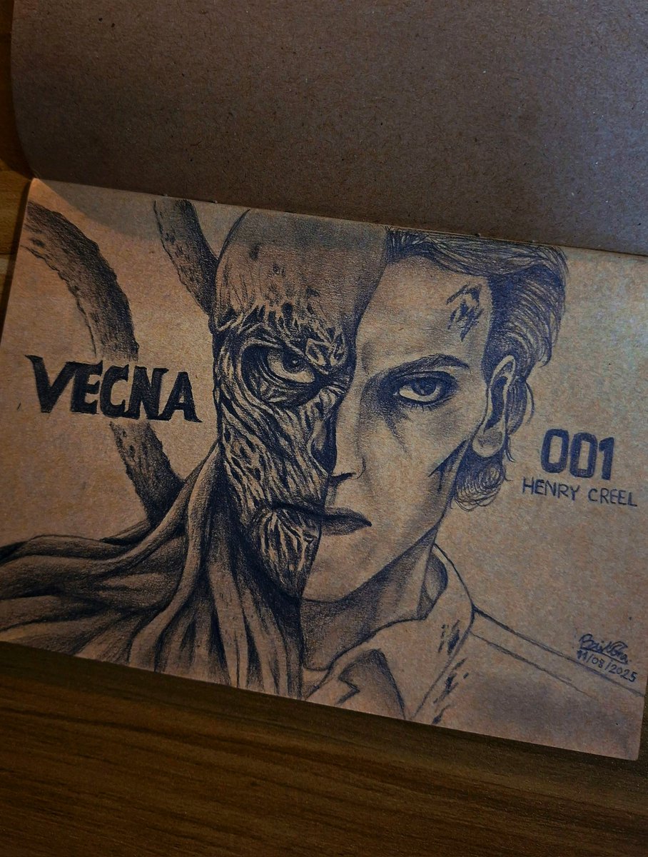 Hello Jamie, I’m Baimon, a fan from Thailand🇹🇭. I drew this for you — it may not be perfect, but I truly enjoyed creating it. I hope it brings a smile to your face Thank you😭💖 <a href="/Jamiebower/">Jamie Campbell Bower</a> #jamiecampbellbower #StrangerThings #Vecna #HenryCreel #drawing