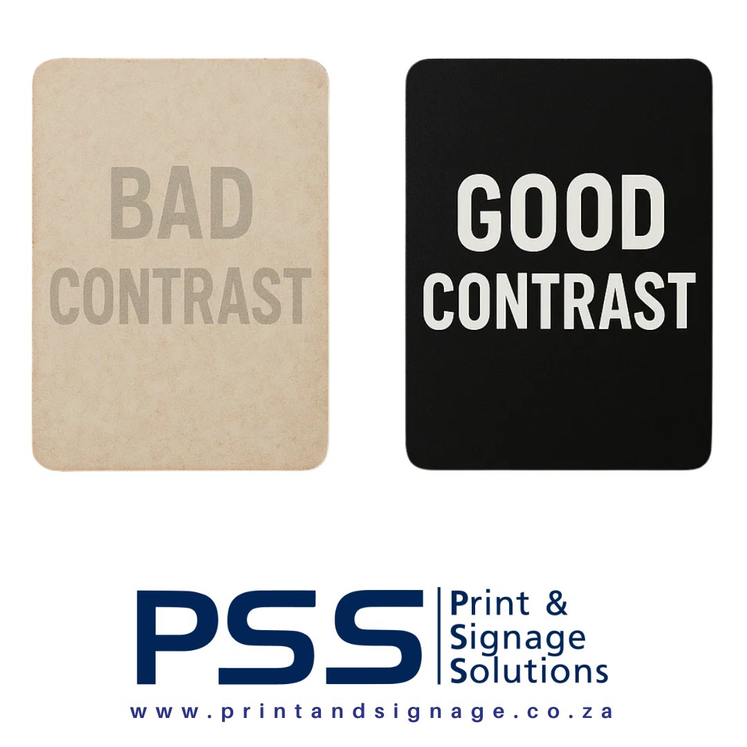 printandsignage's tweet image. ❌ Common signage mistake: low contrast. 

If your text doesn’t pop, your message gets lost. ✅ Use contrast to catch the eye and keep attention.

 #SignageTips #DesignMistakes #printandsignagesolutions