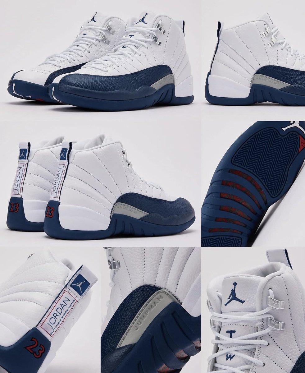 RefreshPGH's tweet image. French Blue Air Jordan 12 returning this weekend. Are these a pickup or pass for you? 🤔