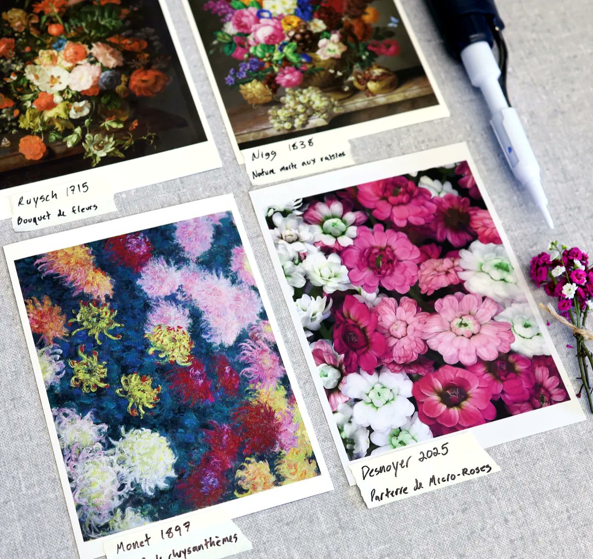 Niko McCarty 🧫 (@nikomccarty) on Twitter photo A flower designer in the UK ( <a href="/NickDesnoyer/">Nick Desnoyer</a> ) is using breeding, genetic engineering, and even pathogenic infections to create 1,000 original flowers.
His name is Nick Desnoyer, and he does this work in his spare time, after his labmates have left for the day. He does not make A flower designer in the UK ( <a href="/NickDesnoyer/">Nick Desnoyer</a> ) is using breeding, genetic engineering, and even pathogenic infections to create 1,000 original flowers.
His name is Nick Desnoyer, and he does this work in his spare time, after his labmates have left for the day. He does not make