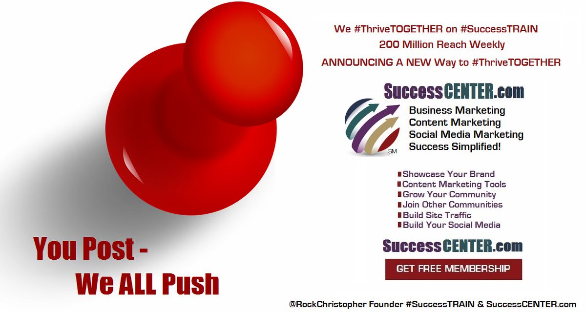 Net Ventures Marketing (@netventures) on Twitter photo #SuccessTRAIN #Business #Marketing #MotivationMonday
<a href="/NetVentures/">Net Ventures Marketing</a> SuccessCENTER #ThriveTOGETHER
"4 Simple Steps to Get More Business Content in Google, Backlinks, Social Media Shares"
successcenter.com/article/4-simp… #SuccessTRAIN #Business #Marketing #MotivationMonday
<a href="/NetVentures/">Net Ventures Marketing</a> SuccessCENTER #ThriveTOGETHER
"4 Simple Steps to Get More Business Content in Google, Backlinks, Social Media Shares"
successcenter.com/article/4-simp…
