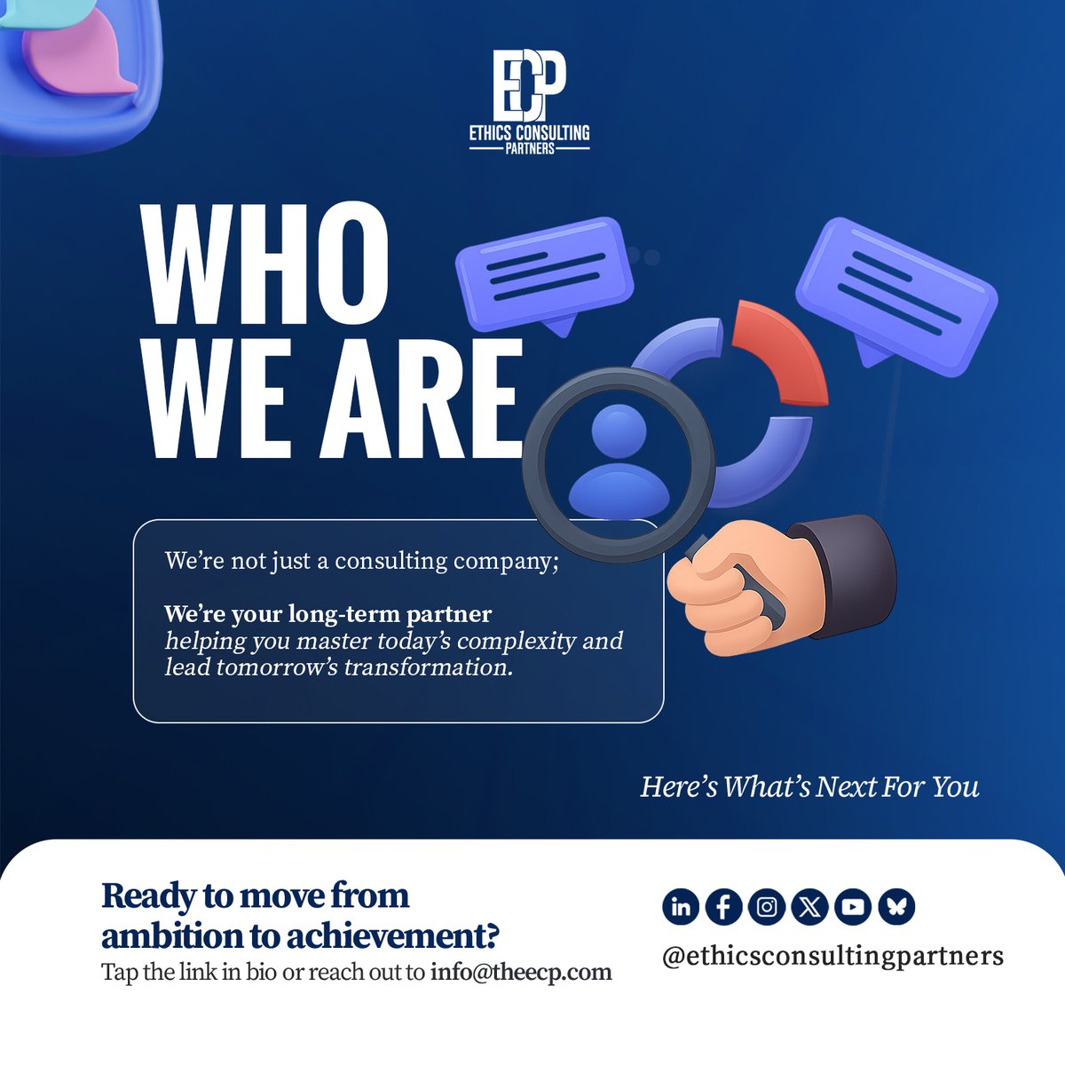 EthicsPartners's tweet photo. Your future starts today. Tap the link in bio or reach out to info@theecp.com #ECP #TransformYourBusiness https://t.co/96khOLFBTV
