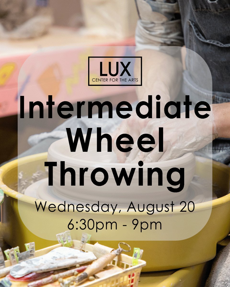 Ready to take your ceramics skills to the next level? Our upcoming advanced classes are perfect for artists looking to refine their craft and explore techniques.

Spaces are limited—secure your spot today!

See our full class schedule: 𝐥𝐮𝐱𝐜𝐞𝐧𝐭𝐞𝐫.𝐨𝐫𝐠/𝐩𝐫𝐨𝐠𝐫𝐚𝐦𝐬