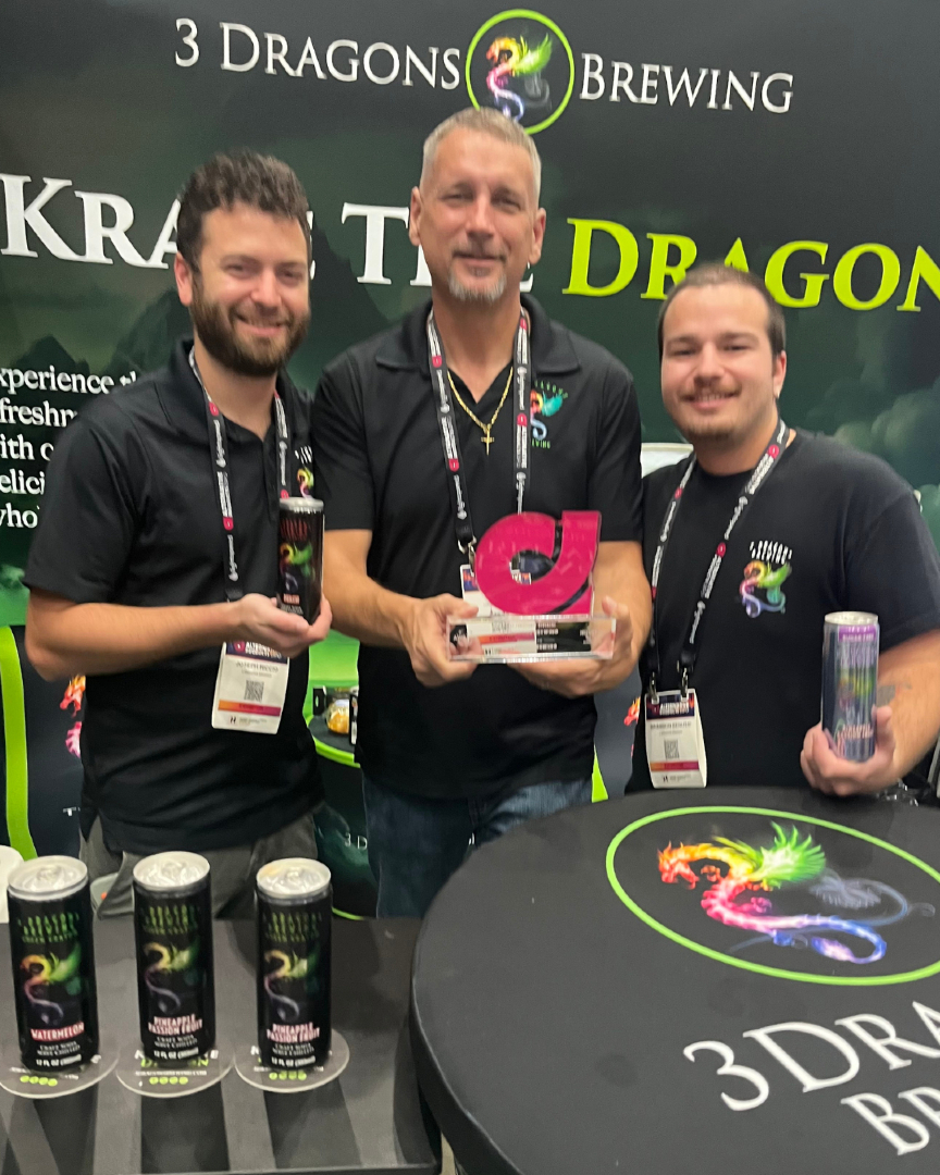 3dragonsbrewing's tweet photo. Two-time champs! 🏆🔥 3 Dragons Brewing just brought home the Best Functional Beverage award @altexpo — this time all the way from Houston, Texas! 🐉💪 #altproexpo  #altproexpo2025 #ktea #kavabar https://t.co/Jk1yWH5x6D