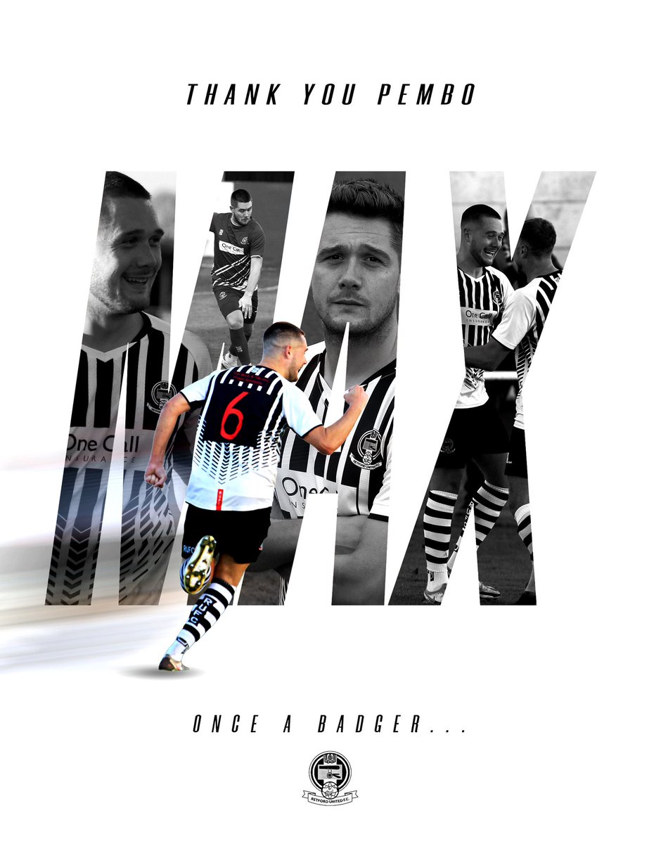 𝐓𝐡𝐚𝐧𝐤 𝐘𝐨𝐮 𝐏𝐞𝐦𝐛𝐨 👏

After 98 appearances for the Badgers, full back Max Pemberton is moving on to an exciting new adventure in Dubai.

Max has been a leader, a role model, and someone who gave everything every time he pulled on the shirt. A vital part of our 2023