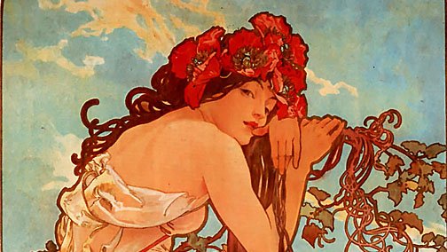 'Verano', Alphonse Mucha

#artnouveau 
#summer