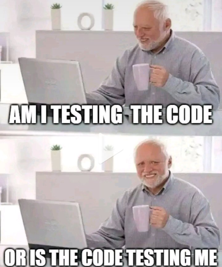 apexdevv's tweet image. The code is testing your anger issues and tolerance level 😂😂
Relatable 😂

#CryptoMemes
#Coding
#Developer
#CryptoNews
#Base
#TechTwitter
#100DaysOfCode
#Hackathon