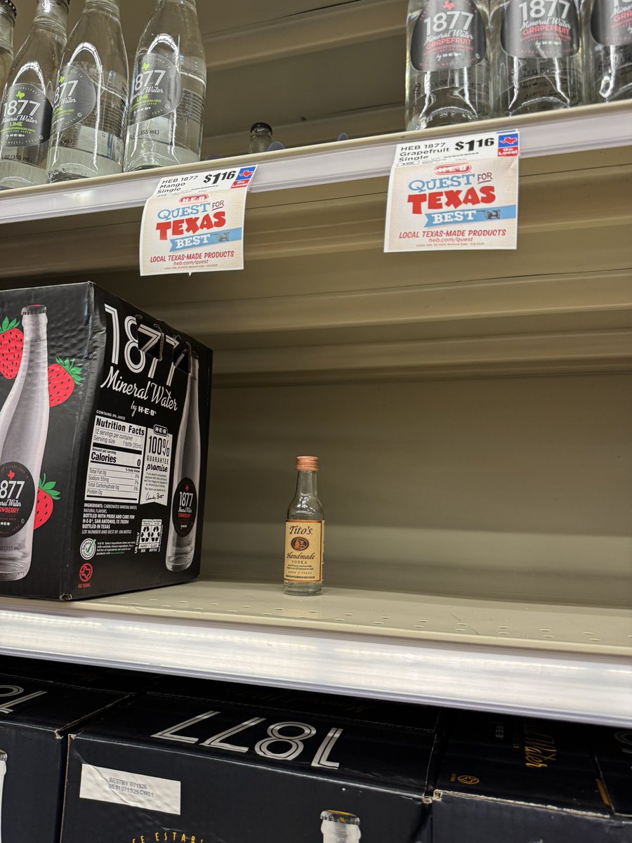 lyssashateblog's tweet photo. HEB don’t even sell shooters mind you #decisionsweremade https://t.co/UHGCkCTnZE