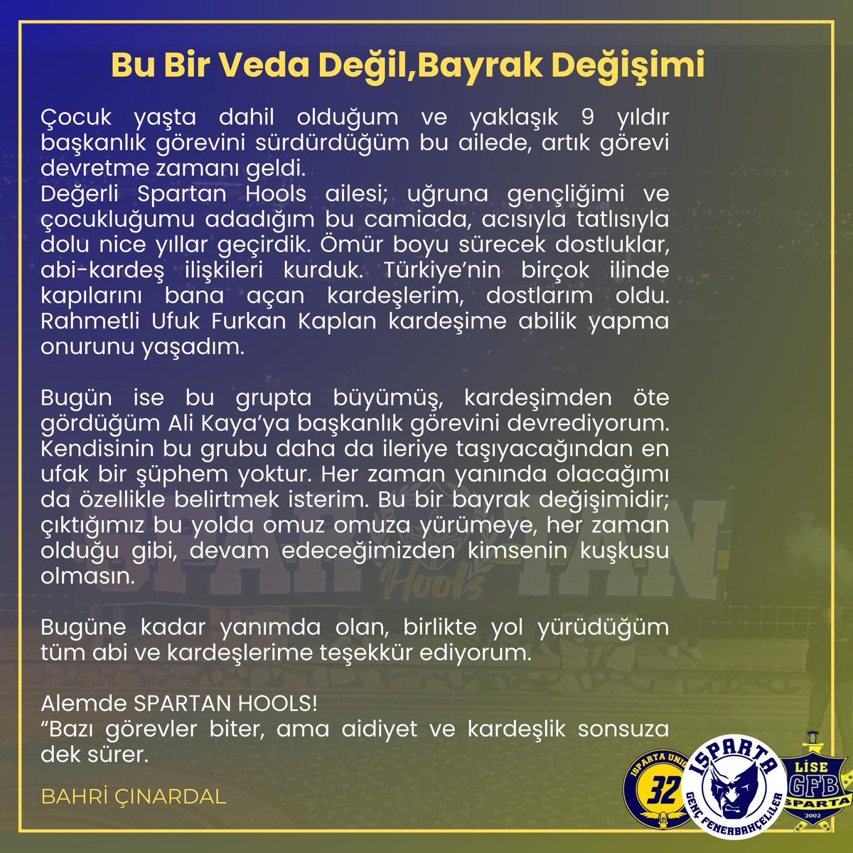 ISPARTAUNIGFB's tweet photo. @bbaho01 https://t.co/s4Zvr0gM8K