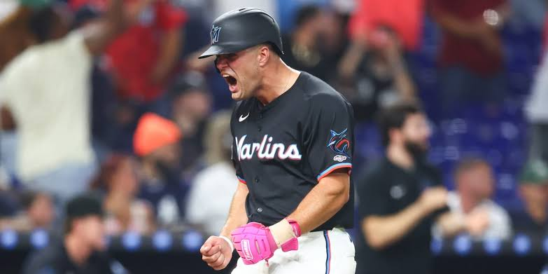 JonAndersen_5R's tweet image. Jakob Marsee is doing a lot right in his first 11 games in the Majors for the #Marlins , but what's been the biggest key to his success?
He's whiffed at pitches at an extremely low rate, 14.5% (MLB Average is 25%) and chased only at 10.7% (MLB Average is 28.4%)