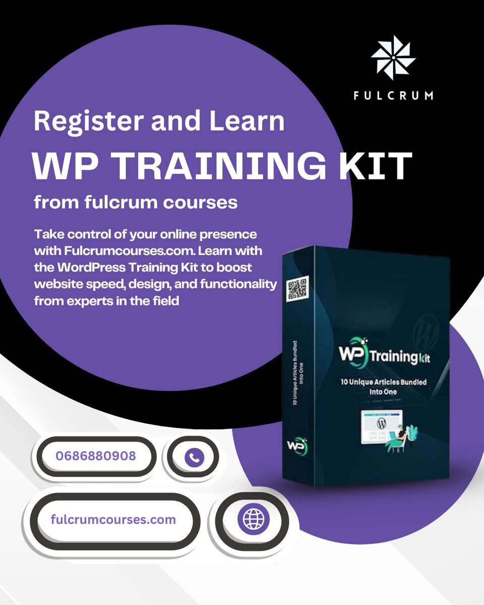 fulcrumcourses's tweet image. Upgrade your website 💻📈. Learn design, speed and user experience skills with Fulcrumcourses.com. #WebsiteEnhancement #FulcrumCourses #WebDesign #DigitalSkills #BusinessGrowth #LearnOnline #WebDevelopment