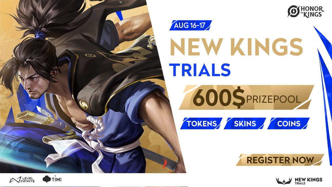 PurgeTournament's tweet photo. 👑 Step into the New Kings Trials!

Whether you’re a first-timer or a regular, this is your chance to join the action and meet fellow players.

🗓️ Aug 16–17 | 19:00 CEST (UTC +2)
💰 $650 Prize Pool (Cash, Tokens & Figurines)
🎁 Giveaway for everyone who participates
Bring your friends, or jump in solo! Either way, it’s all about great games and good vibes.

Sign up here 👉 https://t.co/NfeF3ovUbJ

#HonorOfKings #NewKings