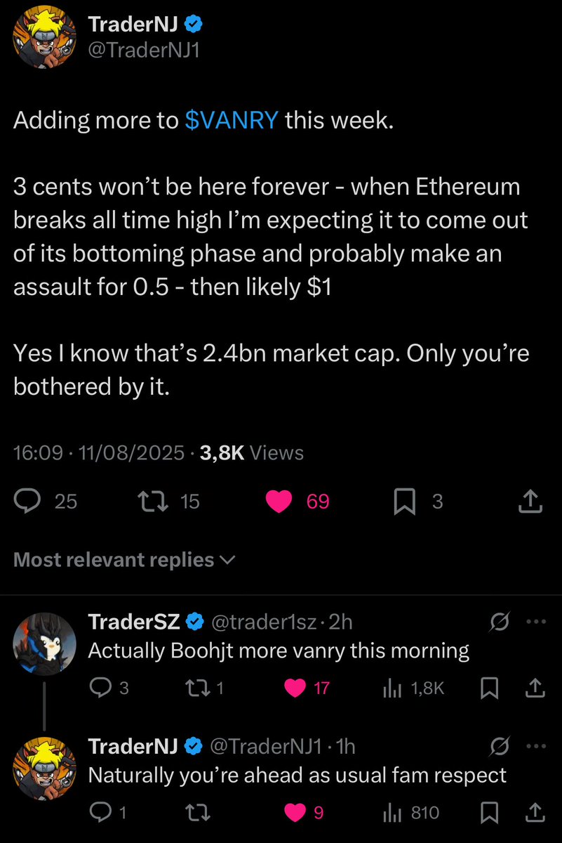 Huge CT accounts are still accumulating $VANRY

When time is right they will send it like they did last year when we went from 0,02 to 0,38 in matter of weeks.