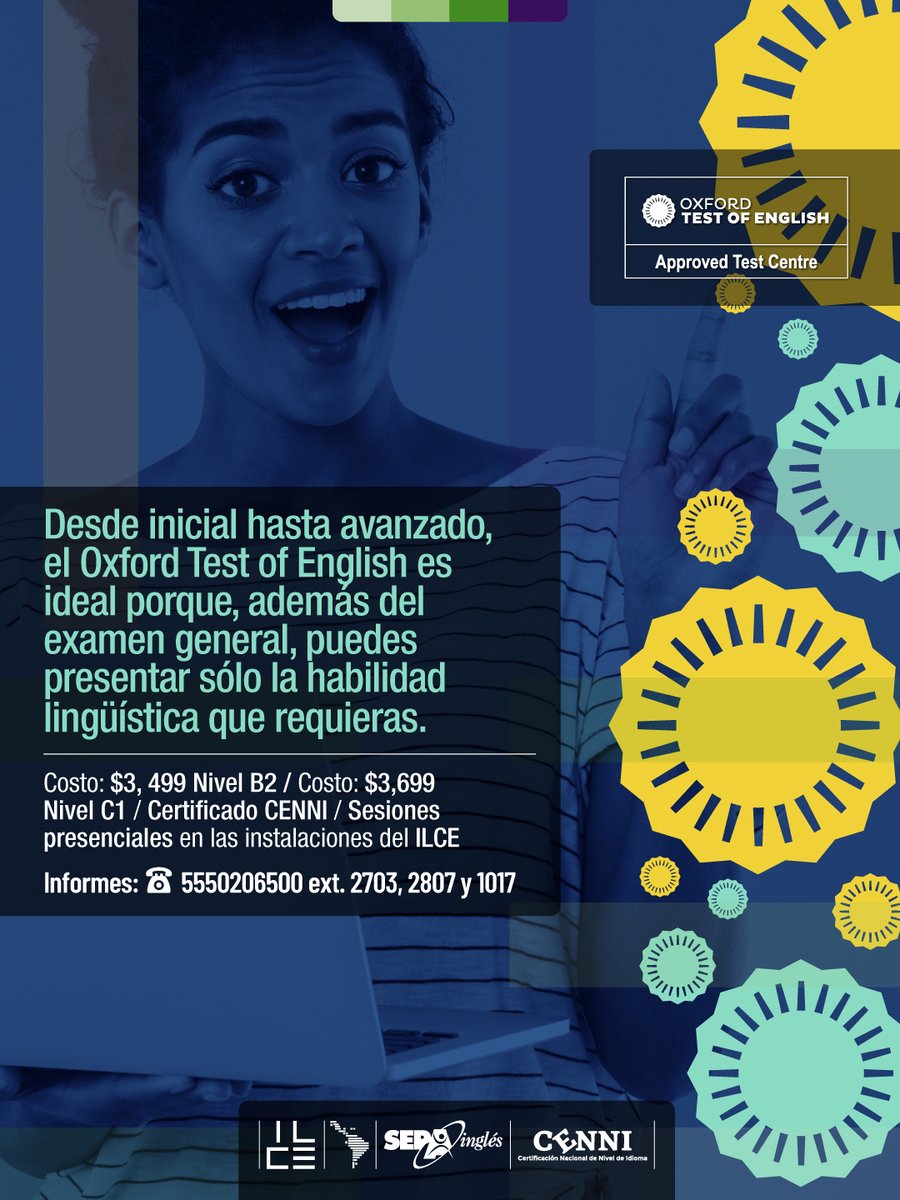 💼🚀 Tu siguiente logro está a una certificación de distancia.

Con SEPA inglés y el Oxford Test of English, valida oficialmente tu nivel y abre más puertas en tu carrera o estudios. 🌍📜

🗓️ Consulta fechas disponibles y prepárate para nuevas oportunidades.
