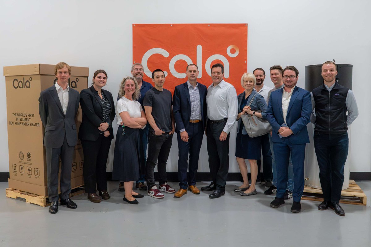 On July 28, we welcomed State Senator <a href="/Barry_Finegold/">Barry Finegold</a> and the <a href="/MassCEC/">Massachusetts Clean Energy Center</a> team to Cala Systems. Grateful for their support and dedication to advancing #climatesolutions as we get ready to launch the world’s first intelligent #heatpumpwaterheater.