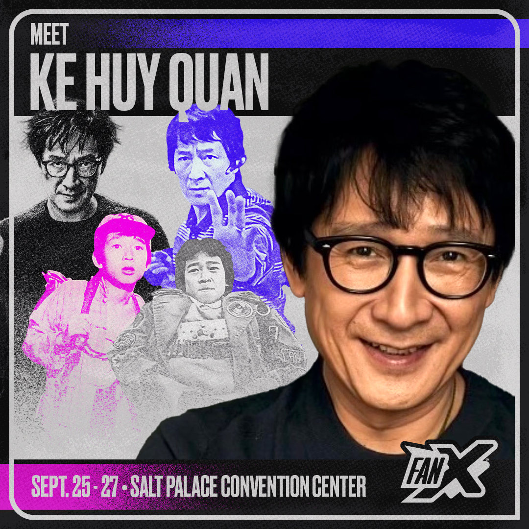 📣 Welcome the fantastic Ke Huy Quan to FanX Salt Lake Comic Convention!!

🎟 Join us September 25th-27th, get your tickets: bit.ly/3UjDlAq