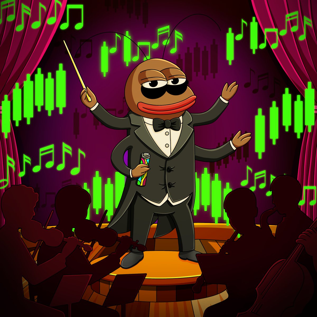 If a roach can conduct a symphony of pumps, you can orchestrate your own musical escape from reds 🪳🎶