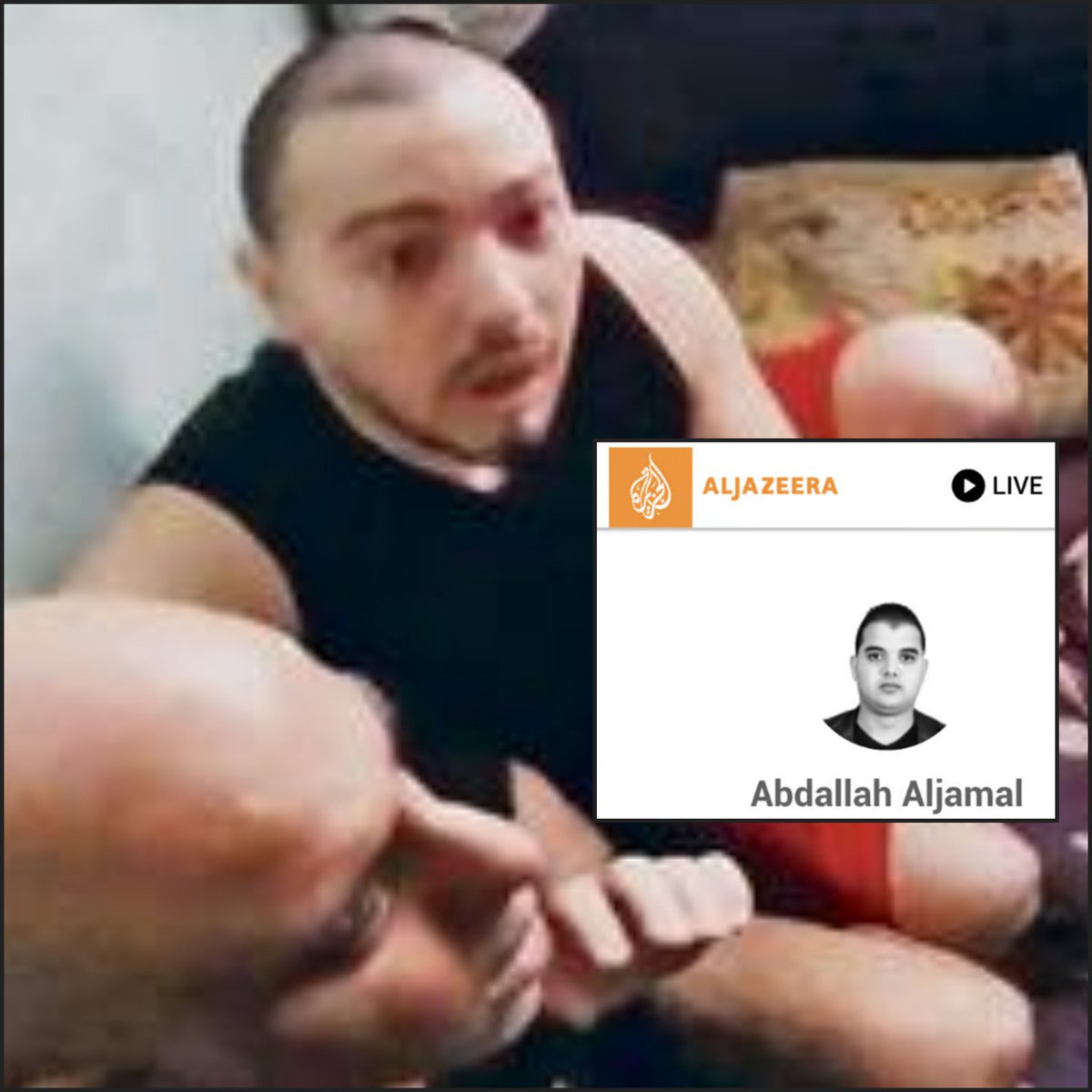 I see media outlets around the world attacking Israel for eliminating the terrorists who presented themselves as "Al Jazeera journalists" yesterday. 
So I'm just reminding you that Al Jazeera journalist Abdullah Aljamal is a terrorist who held 3 hostages in his home, those who