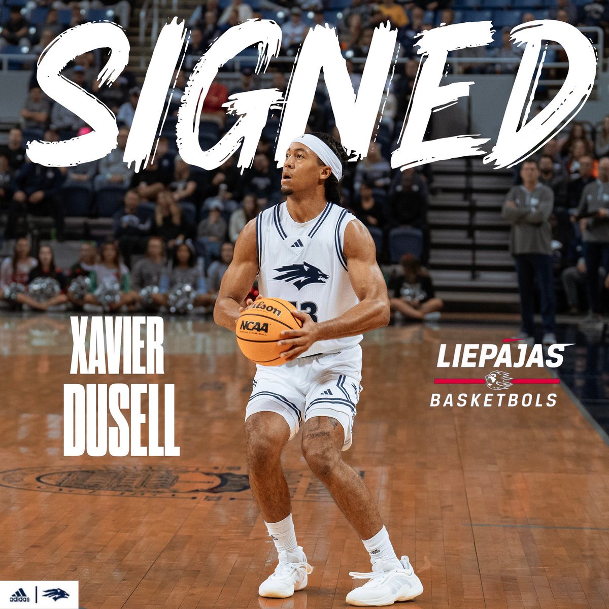 NevadaHoops's tweet photo. 𝐀𝐧𝐨𝐭𝐡𝐞𝐫 𝐏𝐚𝐜𝐤 𝐈𝐧 𝐓𝐡𝐞 𝐏𝐫𝐨𝐬🐺👀
Congrats to alum Xavier DuSell on signing with BK Liepājas! 🏀👏🇱🇻
#BattleBorn | #PackFamily https://t.co/MuVc6kb3sd