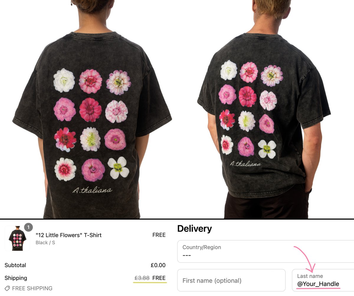 To promote the collection, I’ve launched a designer clothing line where synthetic biology meets aesthetics.

I will give out 100 free limited edition shirts to the first who retweet and order with their handle in the name! Available here → nickdesnoyer.com  🧵(6/7)
