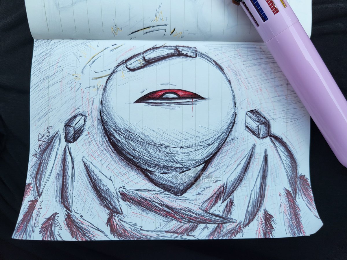 Random Sketches P. 10  

Zero Two from Kirby 64: The Crystal Shards

I decided to add a little bit of color since the pen I was using at the moment had colors.  

#kirby • #カービィ • #art • #sketches