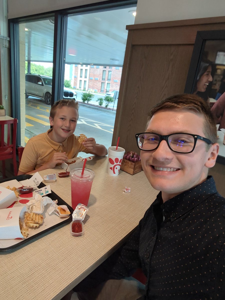 Happy Monday! Last week, my nephew, Jack, joined our intern, Sam, for a few hours around the office. They labeled over ten cases of water bottles, returned some packages, and finished off the morning with some lunch!