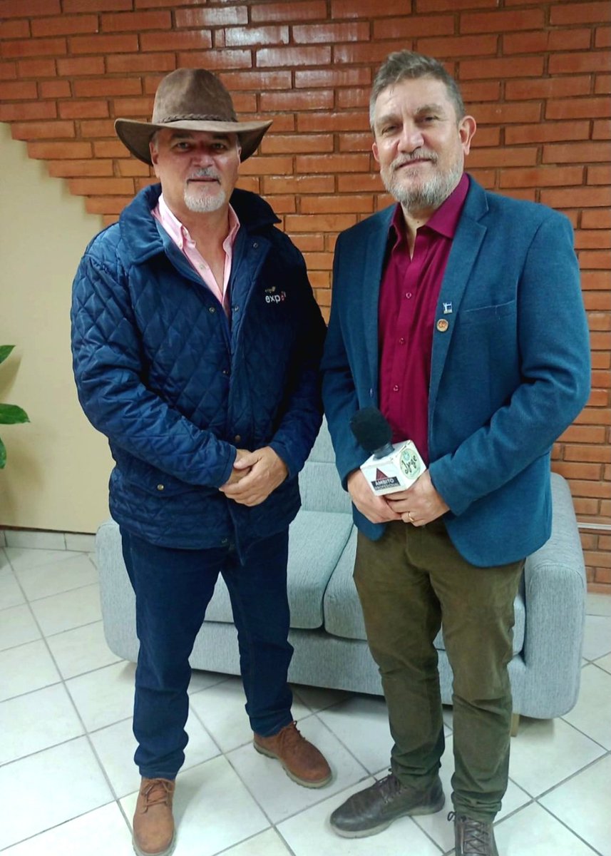 gusanzani's tweet photo. Entrevista para Ámbito Profesional al Presidente de la Asociación Rural de Paraguay (ARP), Dr. Daniel Prieto Davey,  nos recibió en la oficinas de la ARP y nos comento que la Expo Paraguay 2025 tuvo un balance positivo tanto en el Sector Ganadero como en la Mesa de Negocios. https://t.co/6g0QtvmwvU