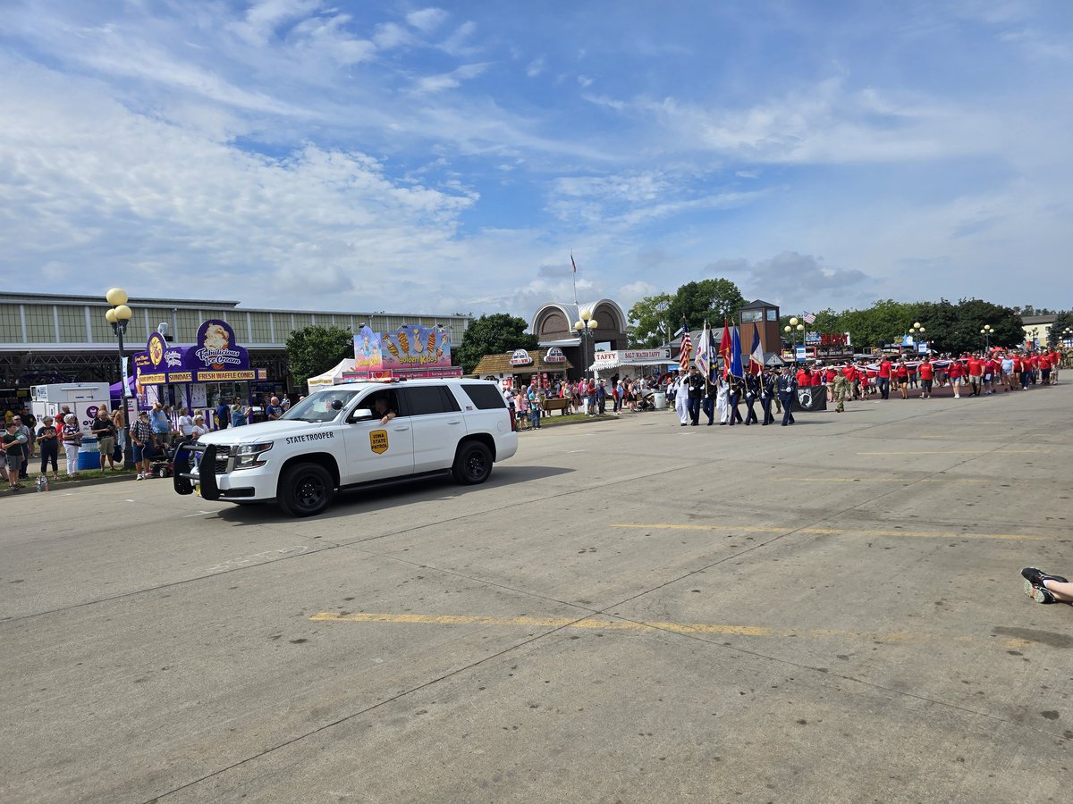 <a href="/IowaPod/">The Iowa Podcast</a> <a href="/IowaStateFair/">Iowa State Fair</a> <a href="/RealSimonConway/">The Simon Conway Show</a> <a href="/timmjphillips/">Timm Phillips</a> <a href="/DanAllred1/">Dan Allred</a> <a href="/EmerySonger/">Emery Songer</a> <a href="/DougWagner/">🎙️🏴‍☠️Doug Wagner🏌️🏼‍♂️🍺</a> <a href="/JeffAngeloRadio/">Jeff Angelo</a> <a href="/everythinglov18/">everythinglovebrings</a> <a href="/EdWilsonWX13HD/">Ed Wilson</a> <a href="/ChrisKuball/">Chris |☇uball</a> <a href="/dsmwx/">Meteorologist Jason Parkin</a> <a href="/JSydejkoKCCI/">Jason Sydejko KCCI</a> 
2025 Iowa State Fair Veterans Day Parade 
Thank you Veterans 🇺🇸