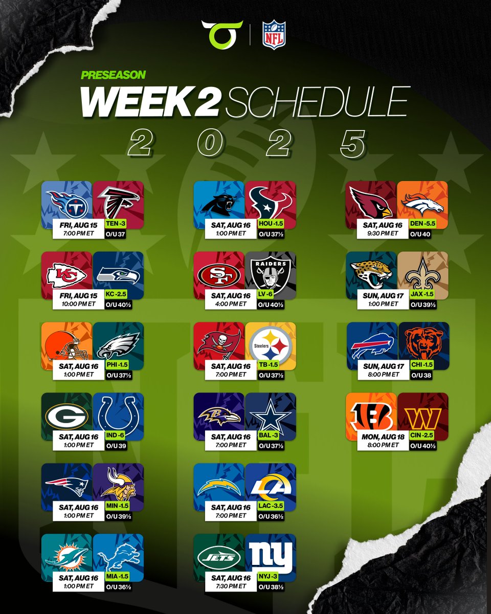 OddsTrader_'s tweet image. WEEK 2 IS HERE 🔥🏈
Let’s see who’s climbing and who’s falling in Week 2 📈
See our picks and analysis for these games: oddstrader.com/nfl/ 🟢

#NFL #NFLWeek2 #FootballSeason #FootballFans #Odds #NFLBetting #NFLSeason #NFLPreseason #NFLNews #NFLBetting #NFLOdds #SportsBetting