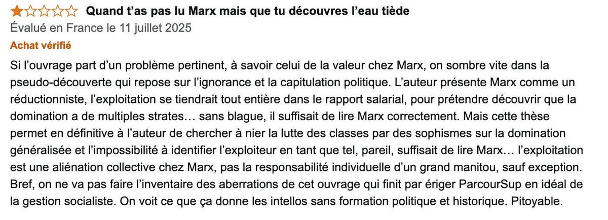 Le premier avis Amazon sur mon livre 😍