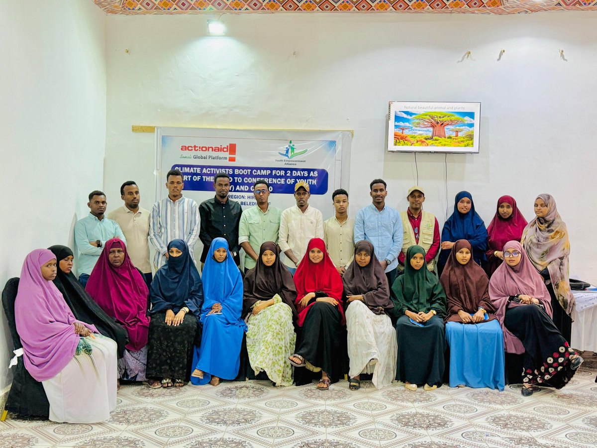 YeaEmpowerment1's tweet photo. Support with @ActionAid_SS, YEA facilitated 2 days training sessions for climate activists boot camp, The aim is to serve as a prelude to the (COP 30) and the (COY). it is critical to equip young activists with the expertise, and information to advocate 

#climatebootcamp
#yea https://t.co/9EsR18gZWf