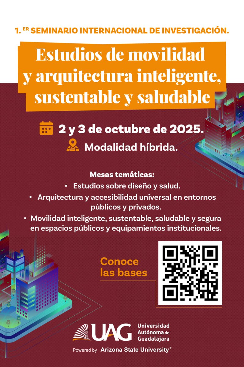 UAEMEX Internacional (@uaemex_int) on Twitter photo Participa en el 1er Seminario Internacional de Investigación, organizado por la UAG y la UdG.
Presenta tus avances y proyectos de investigación en un formato híbrido.
🔗goo.su/5ohDcpe
ℹ Información y envío de trabajos: coloquio.investigacion.movilidad@gmail.com Participa en el 1er Seminario Internacional de Investigación, organizado por la UAG y la UdG.
Presenta tus avances y proyectos de investigación en un formato híbrido.
🔗goo.su/5ohDcpe
ℹ Información y envío de trabajos: coloquio.investigacion.movilidad@gmail.com