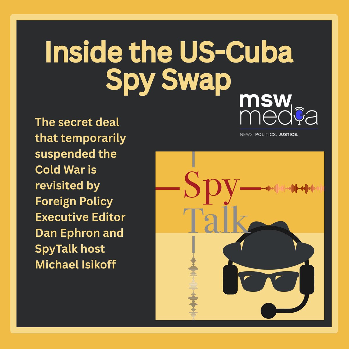 mswmediapods's tweet image. ICYMI: @talk_spy podcast with hosts @SpyTalker & @Isikoff #MSWMedia 🕵🏼♀️ #SpyTalk
Listen: spytalk.simplecast.com/episodes/insid…