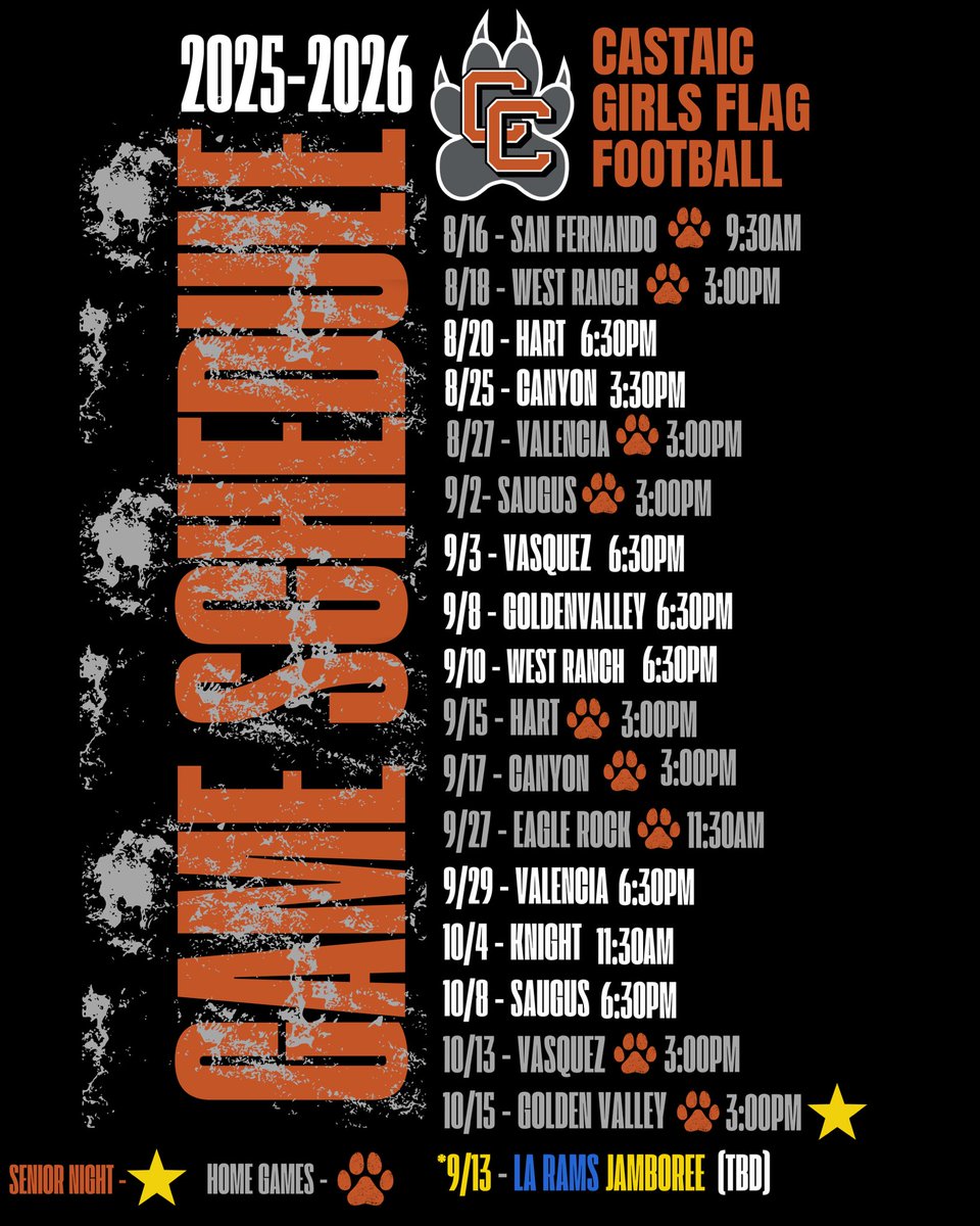 Schedule Drop!!!
🧡🩶🖤🐾
#packmentality
#coyotecountry