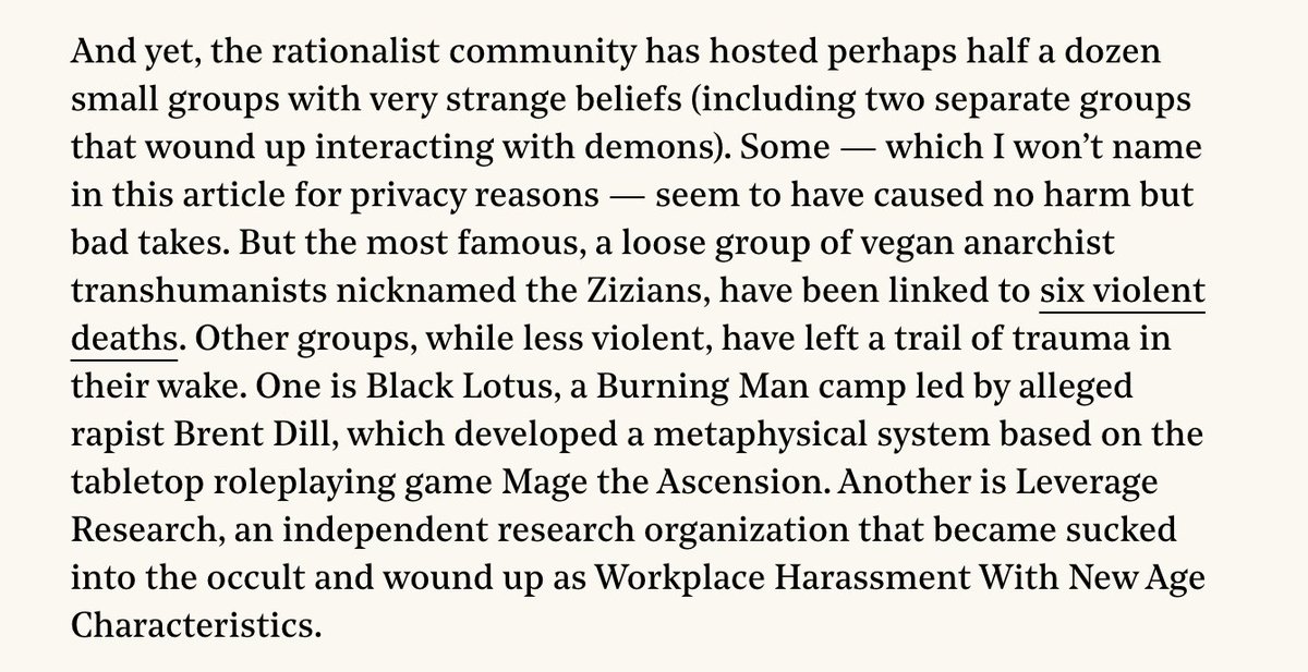 oh hey, the paper of record (Asterisk Magazine) ran a fascinating article about why the rationalist community seems to be a fertile ground for weird cults